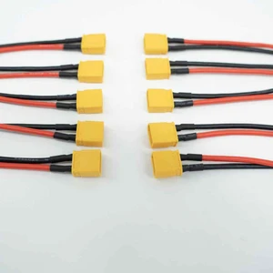 Custom XT90 XT60 XT30 Wire Harness 12AWG High Temperature Resistant XT60 Connector Cable Lithium Battery Terminal Wiring Harness