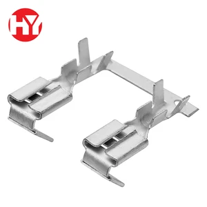 Factory Supply 250 Series Te Connectivity Terminal Block Accessories Brass Continuous Stamping Terminals for Wire Harness