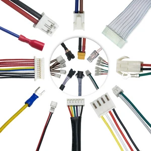 Custom 1.25 Terminal Cable High-Temperature Electronic Wire Harness Supply Red Black Plug Cable for Processing Connection