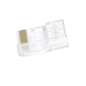 Industrial Connector Easy to Install Ethernet RJ49 RJ50 10P10C Male CAT 7 Cat 6 Waterproof Unshild Rj45 Pass Through Connector