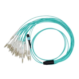 High Performance MTP Trunk Cable 400G MPO OM3 OM4 OM5 8F / 12F / 24F / 48F / 72F / 144F Harness Cable Data Center Routing