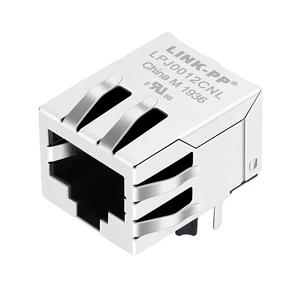 Belfuse SI-60002-F Compatible 10/100Base-T Tab Down Single Port Ethernet Magnetic RJ45 Connector Without Led