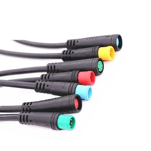 High Quality IP65 Waterproof Copper Aluminum Housing 4P 6-core M6/M7/M8 Cable Connector Plug Male/Female 12V 1.5A M8-02 Electric