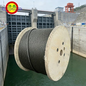 Aosen 12mm High Carbon Steel Hot Dipped Galvanized Rope Cable For Ropeway Engineering With Bending Processing