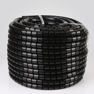 PE Extruded Spiral Cable Wrap Flexible Wire Organizer Tube Polyethylene Cord Protector Desk TV Management Pet Proof