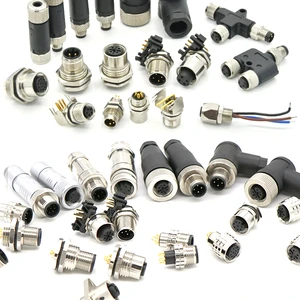 IP67 Waterproof M12 Male Angle Panel Mount Adapter RJ45 Female Cat6 Connectors 4 6 7 10 12 Pin Alloy CE Certified Automotive Use