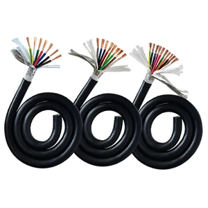 Concrete Mixer Truck Control Cable 2-16 Core TRVVP PUR Shielded Flexible Drag Chain Towline Control Power Cable