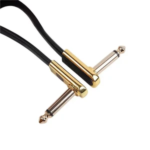 Factory Customizable Electric Guitar Effect Unit Single Piece Connection Cable 4PK Set Metal Audio Cable Featuring Custom Logo