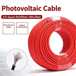 High-current-rated H1Z2Z2-K-1*4/6 Photovoltaic Cable Tinned Copper Conductor for Domestic Photovoltaic Energy Storage Systems