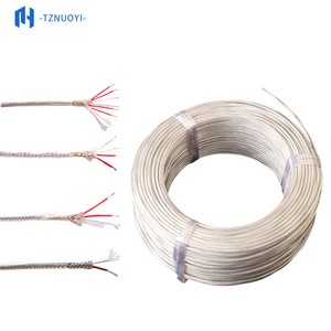 PT100 Compensation Wire 2 3 4 6 Cores FEP/PTFE/PFA Insulation Silver Plated Copper Shield Thermal Resistance Sensor Cable