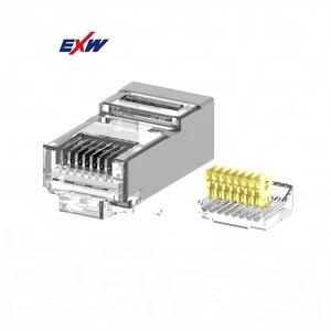 Factory Price Plug 8P8C RJ45 Connector Worldwide Famous Brand Rj45 Connectors Cat5e Cat6 for Connect Network