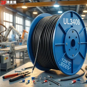 UL3406 XLPE Wire Solar Panel Wiring High Voltage 3000V Heat Resistant 125C 30-10 AWG