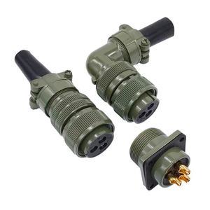 Waterproof IP67 Automotive Mil-c-5015 Right Angle Female Panel Mount Socket Thread Ms3102a Ms3106a Ms3108a 10A Cable Connector