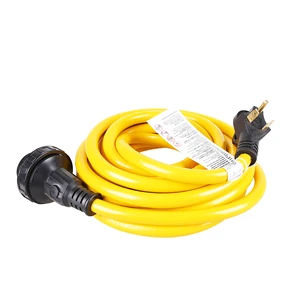 25FT NEMA TT-30P To L5-30R Detachable RV Extension Cord 30Amps 125V ETL Certified For Efficient RV Charging System