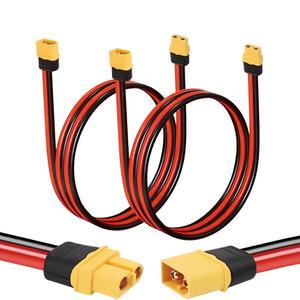 XT60 Male Female Adapter Cable with XT60H Plug Connector 2P Pins XT60 Extension Power Wire Core Cable Application Wires
