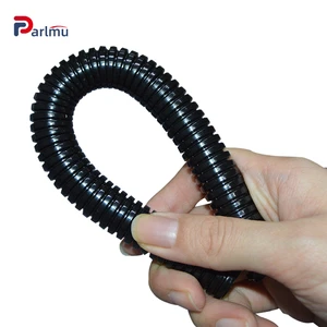 Antiflaming PP Automotive Wire Harness and protection Corrugated Pipe with Black Color Chemical Resistance Pipes and Tubes