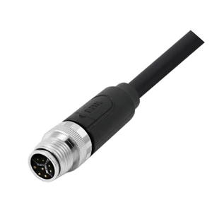 M12 Y-code Connector Cable Waterproof Mouled on Cable Y-coding 4+4 Pins Connectors