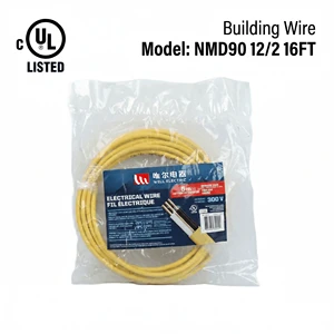 Linsheng NMD90 12/2 16 FT PVC Solid Copper Electrical Building Wire CUL Listed Power Cables For Home Wiring