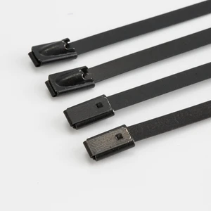 250mm Long Stainless Steel Naked Ladder Style Heat Resisting For CE ROHS Certified Industrial Use Cable Tie Single Barb Lock