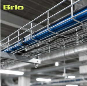 Pre Galvanized Wire Mesh Cable Tray Basket Tray for Server Room Cable Management and Industrial Wiring