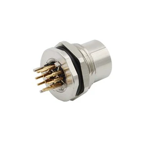 Waterproof IP67 Panel Mount M16 M12 M8 Connector Cable 3 4 5 Pin Male Female Circular Connector IEC61076-2-111 30V-1500V