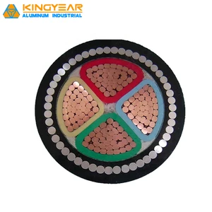 KINGYEAR SWA Copper Conductor Steel Wire Armoured PVC Insulated Low Voltage High Quality Industrial Underground Power Cable