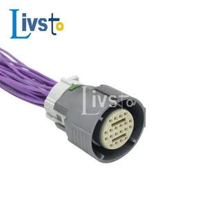 DJ7202Q-1-21 Automotive Wiring Harness 20-Pin Adapter Connector Pure Copper Conductor 600V Rated for Car Electronic Applications