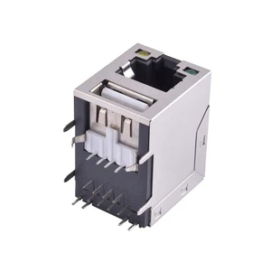 RJ45 Port with USB 2.0 Type-A Connector 2 Ports