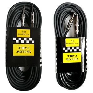 10 Foot Black Straight Twisted Pair Instrument Cable Electric Guitar/Bass Keyboard 1/4 Inch Stereo Connector 1080p Resolution