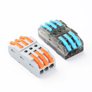 Mini Compact Push in Wire Connector Top Quality Quick Screwless Lever Cable Connectors Terminal Block CMK-423