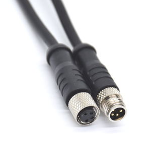 Waterproof Assembled M12 Male Female Shielded Cable IP67 Rated 12V/24V Connector Harness For LED Outdoor Inground Mac... IATF 16