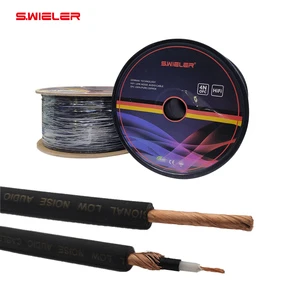 Stereo 6.35mm Electric Guitar Wire 4N Ofc Full Pure Copper Low Noise Flexible 1/4 HIFI Guitar Cable Instrument Bulk 100m Roll