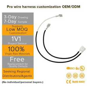 High-Temperature Silicone/PBT Wiring Harness Flexible Cable for Home Appliance Electric Kettle Heater Computer Motorcycle