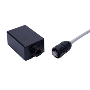 Outdoor Shielded Cat5e RJ45 Connector IP67 Push-Lock Locking System 1 Gbps 8-core Gold-Plated Contacts Panel Mount