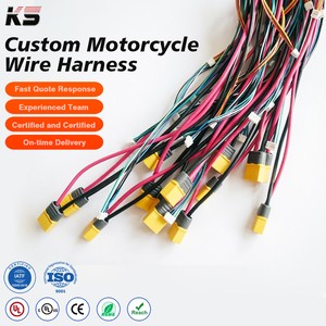 Custom Motorcycle Wire Harness Universal Fit Anti Vibration Durable Pvc Insulated Engine Control Wiring Loom Replacement Parts