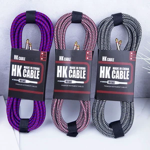 High Quality Cheap Price Electric Guitar Instrument Cable 5m Hk Guitar Cable