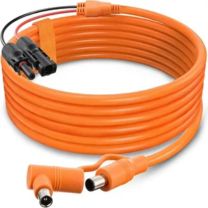 Energy Storage Power Cables DC 8mm Adapter Cable Brass Conductor 8.2 ft 14AWG 160V 160/240/500/1000 BLUETTI PVC Stranded IP67
