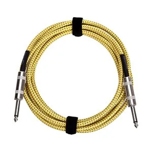 Professional Musical Instrument Guitar Cable Low Noise Braid Noiseless Guitar Cable Guitar Cable