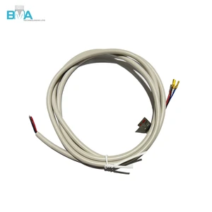 24AWG 4-Core Wire Harness T/D3mm to 190T Terminals 1.05M/3.44ft Gray NON UL for Industrial Control & Equipment Connection
