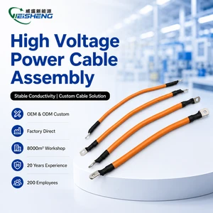 Custom Energy Storage System Battery Power Cable High Voltage Ring Terminal Wire Harness OEM