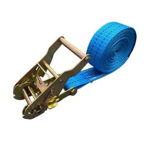 Provina Factory Price Heavy Duty Polyester Cargo Lashing Ratchet Tie Strap 25mm/38mm/50mm Sizes 5000kg Break Strength for