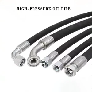 Manufacturer Customized High Pressure Resistant Steel Wire Reinforced Hydraulic Hose Assembly for Oil Pipes Model