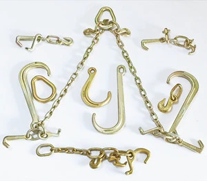 Series Conveyor Welded Alloy Chains High Quality Wholesale Yellow Zinc Plated Link Chain for Towing/Hauling/Drag Accessories