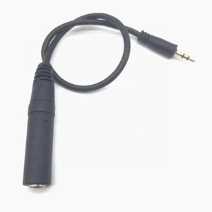 12inch 6.35mm Female 3.5mm Male 1/8 Stereo Gold Plated Jack Audio Cable for Guitar Piano Home Theater