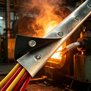 Steel Buckle Wear-resistant High-temperature Resistant Heat Insulation Wire Sleeve for Cable protection