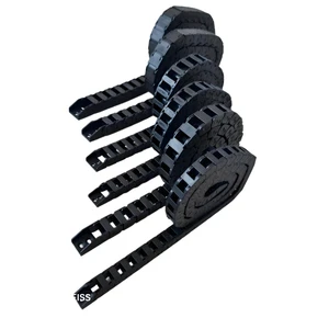 Openable Enclosed Durable High Flexible Nylon Bridge Type 10*10 Towing Drag Plastic Chain CNC Router
