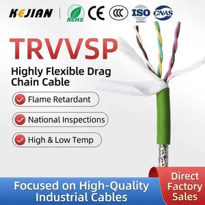 High Flexibility Servo Cable Encoder Cable TRVVSP Bending Resistant Control Link Cable Twisted Pair Shielded PVC Wire