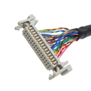 Factory Price Df13-40ds-1.25c 40 Pin Connector Shielded Wiring Harness Lvds Cable for Lcd Monitor