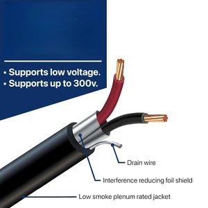 Shielded Twisted Pair Control Cable Low Noise Stable Signal Transmission for PLC Sensor Connection