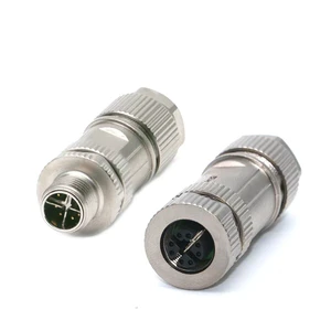 X-Coded M12 Ethernet All Metal Industrial Camera Communication Profinet Bus KEYENCE Other Connectors for Industrial Applications